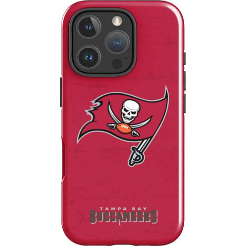 NFL Tampa Bay Buccaneers Distressed iPhone 16 Pro Impact Case